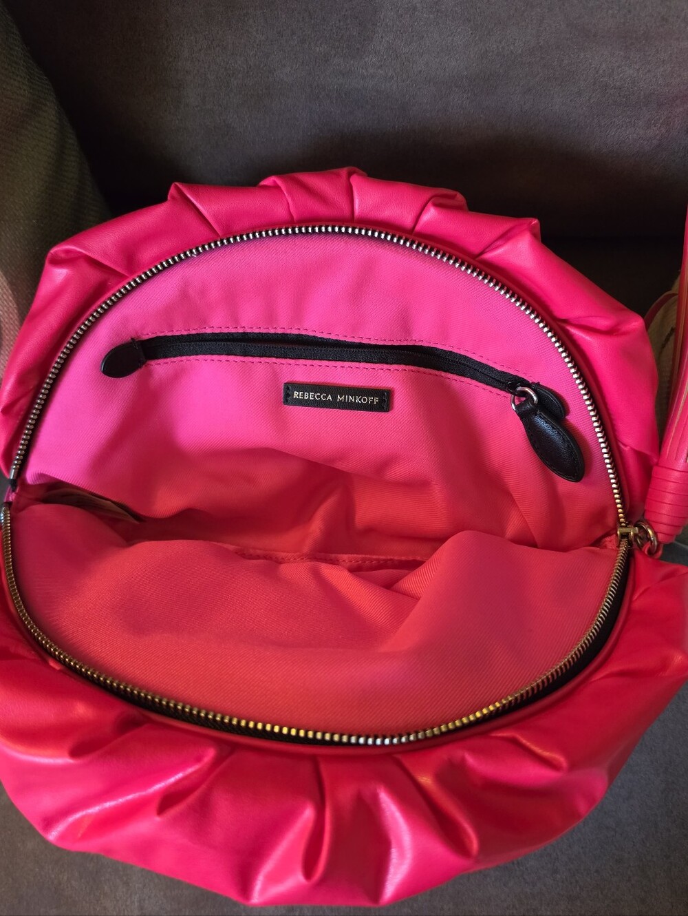 Rebecca Minkoff Hot Pink Tassel Clutch Bag - Picture 2 of 2